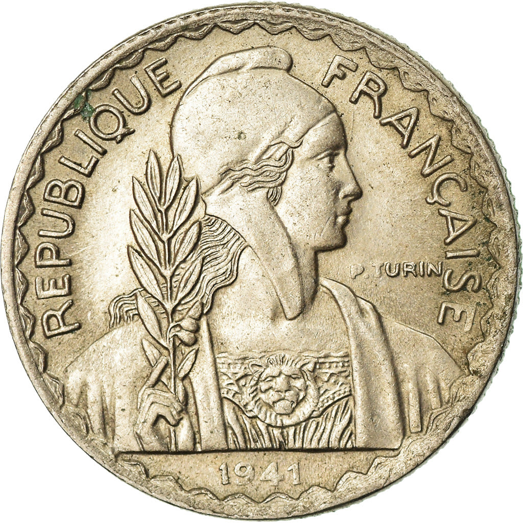 Monnaie, FRENCH INDO-CHINA, 10 Cents, 1941, San Francisco, SUP, Copper-nickel