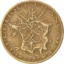 Moneda, Francia, Mathieu, 10 Francs, 1977, MBC, Níquel - latón, KM:940