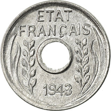 Coin, FRENCH INDO-CHINA, Cent, 1943, Paris, MS(64), Aluminum, KM:26