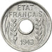 Monnaie, FRENCH INDO-CHINA, Cent, 1943, Paris, SPL+, Aluminium, KM:26