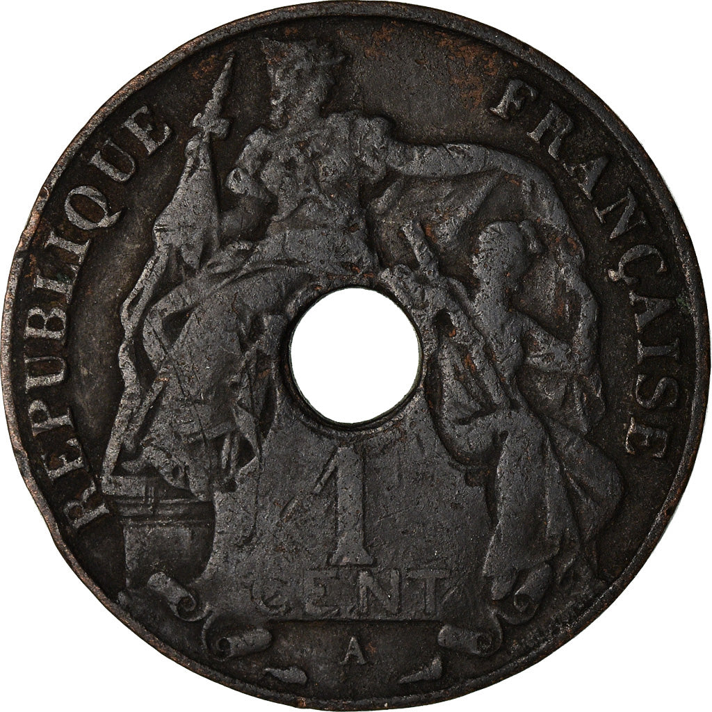 Moneta, INDOCINA FRANCESE, Cent, 1926, Paris, MB, Bronzo, KM:12.1
