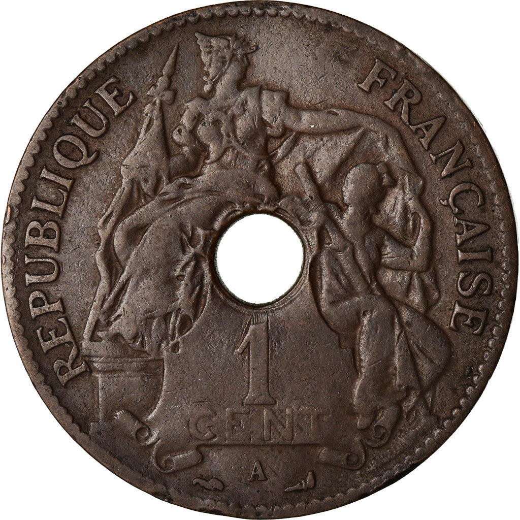 Monnaie, FRENCH INDO-CHINA, Cent, 1906, Paris, TTB, Bronze, KM:8, Lecompte:60