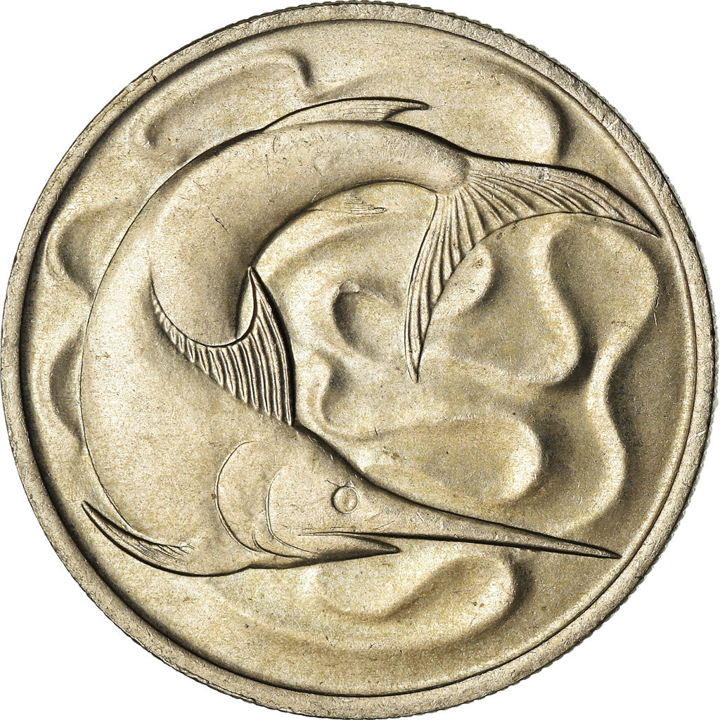 Moneta, Singapore, 20 Cents, 1967, Singapore Mint, SPL, Rame-nichel, KM:4