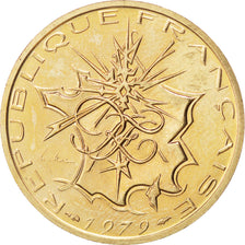 FRANCE, Mathieu, 10 Francs, 1979, KM #940, MS(60-62), Nickel-Brass, 26, Gadoury.