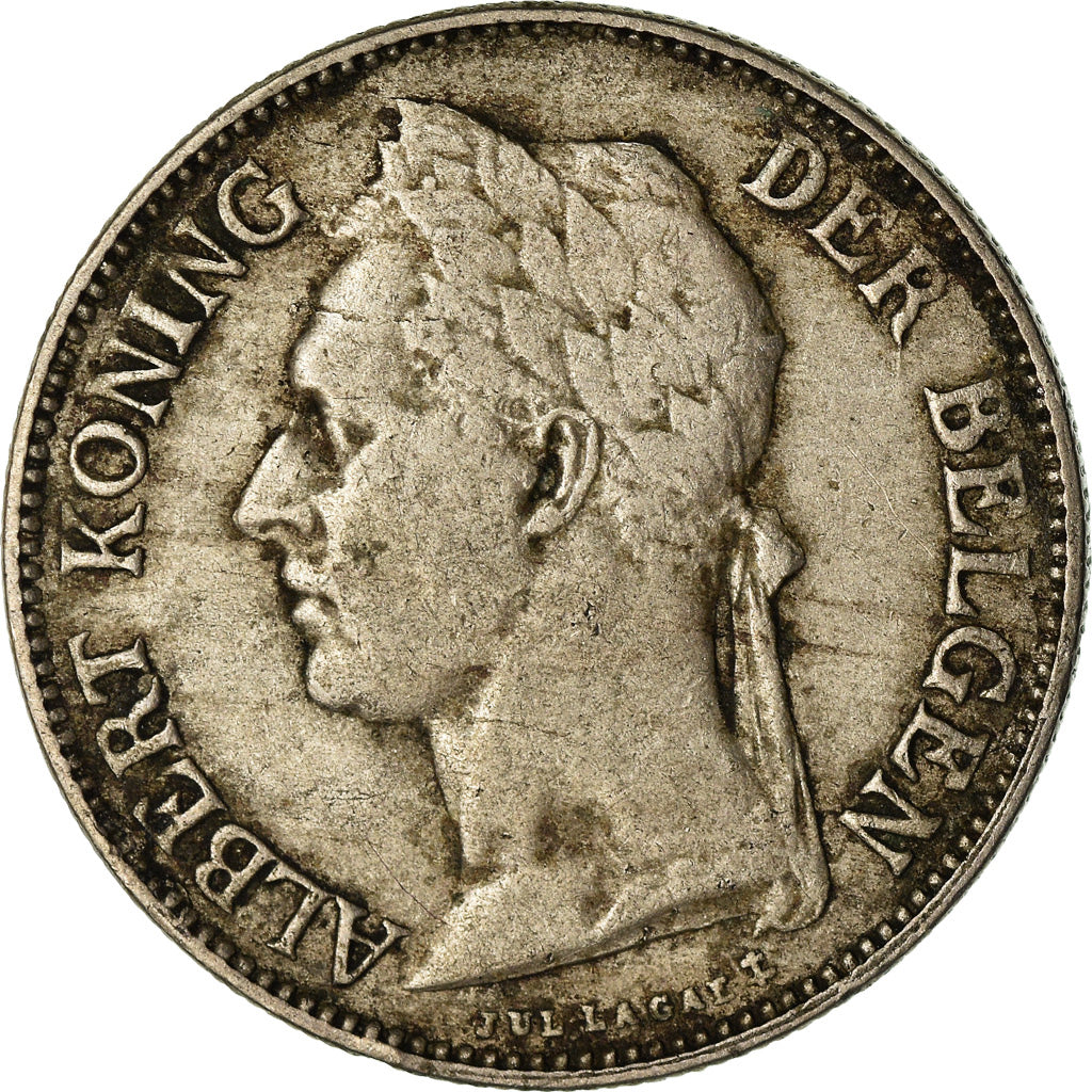 Moneta, Congo belga, 50 Centimes, 1922, BB, Rame-nichel, KM:23