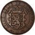 Moneta, Lussemburgo, William III, 10 Centimes, 1854, Utrecht, BB, Bronzo