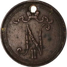 Coin, Finland, Nicholas II, 10 Pennia, 1900, VF(20-25), Copper, KM:14