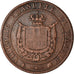 Moneta, STATI ITALIANI, TUSCANY, Provisional Government, 5 Centesimi, 1859, MB