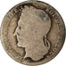 Moneda, Bélgica, Leopold I, 1/2 Franc, 1844, BC, Plata, KM:6
