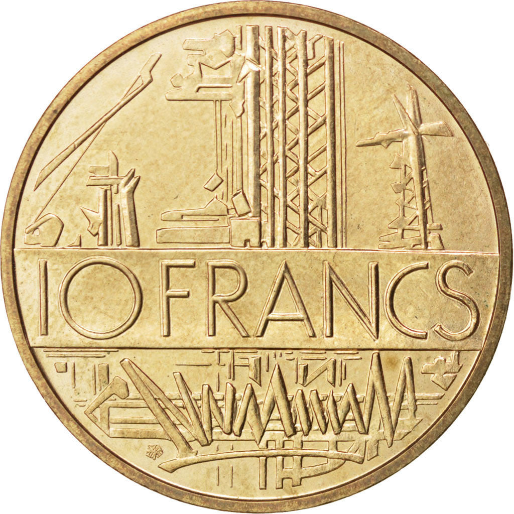 Coin, France, Mathieu, 10 Francs, 1982, MS(60-62), Nickel-brass, KM:940
