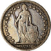 Moneta, Svizzera, Franc, 1914, Bern, MB+, Argento, KM:24