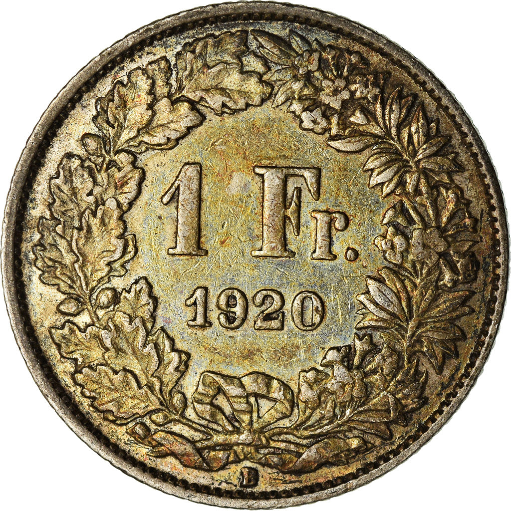 Monnaie, Suisse, Franc, 1920, Bern, TB+, Argent, KM:24