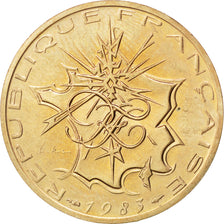 FRANCE, Mathieu, 10 Francs, 1983, KM #940, MS(60-62), Nickel-Brass, 26, Gadoury.