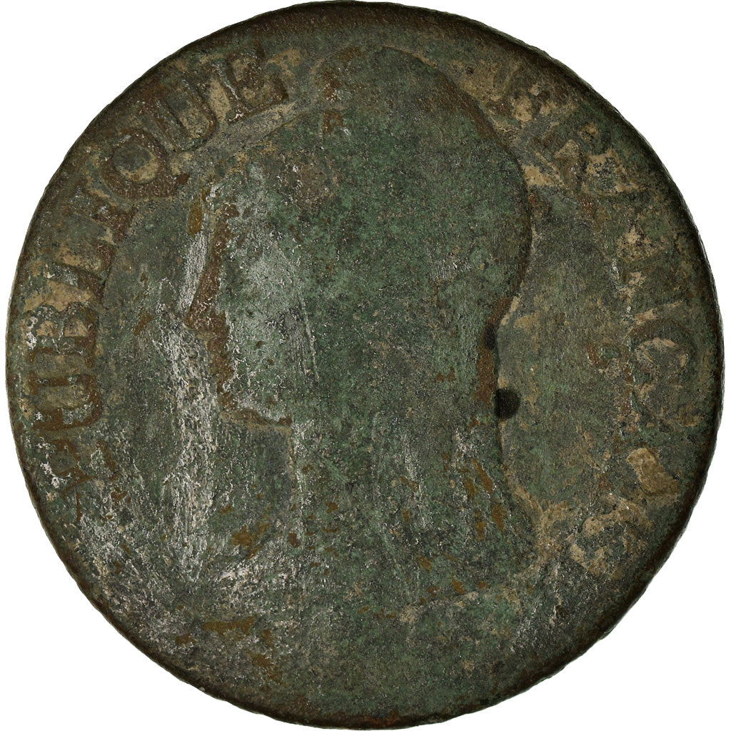 Moneda, Francia, Dupré, 5 Centimes, AN 7, Paris, BC, Bronce, KM:640.1