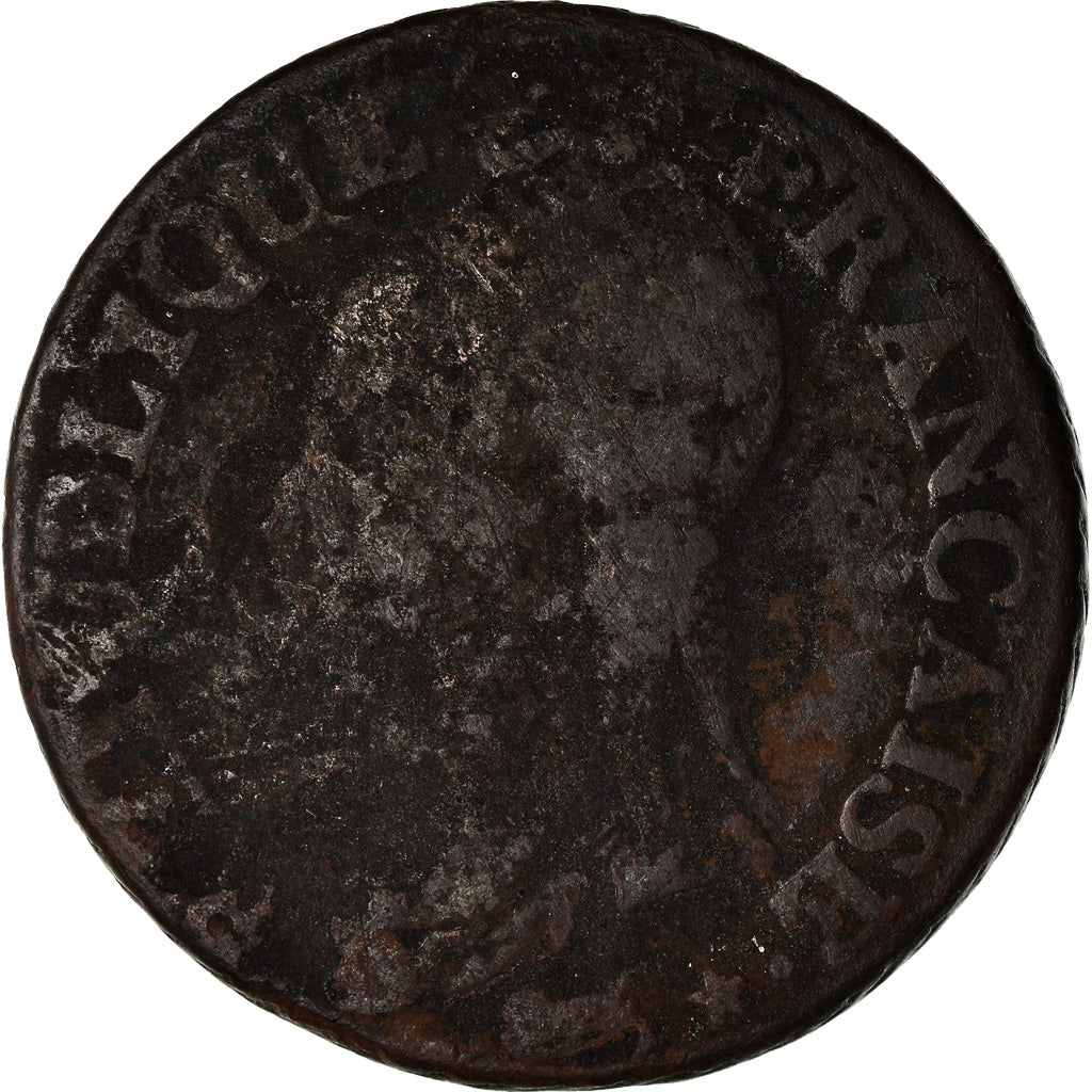 Moneta, Francja, Dupré, 5 Centimes, AN 8, Paris, F(12-15), Bronze, KM:640.1