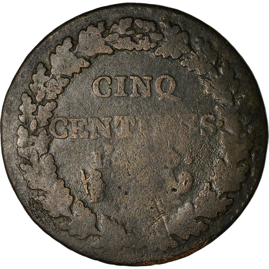 Moneda, Francia, Dupré, 5 Centimes, AN 8, Paris, BC+, Bronce, KM:640.1