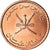 Moneda, Omán, Qabus bin Sa'id, 5 Baisa, 2013, British Royal Mint, SC+, Cobre -