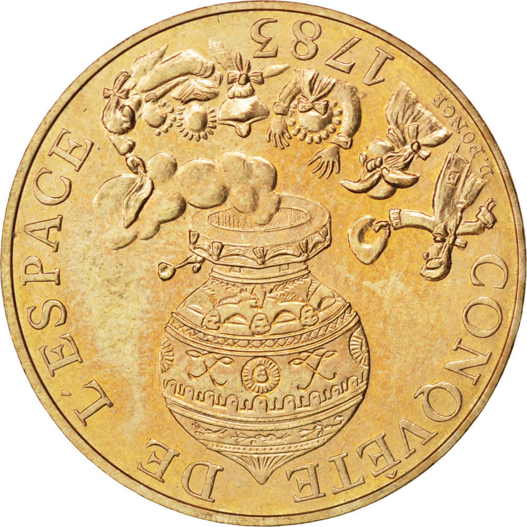 FRANCE, La conquête, 10 Francs, 1983, KM #952, MS(60-62), Nickel-Bronze, 26, G..