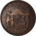 Moneta, Romania, Carol I, 10 Bani, 1867, MB, Rame, KM:4.2