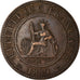 Coin, FRENCH INDO-CHINA, Cent, 1889, Paris, EF(40-45), Bronze, KM:1, Lecompte:41