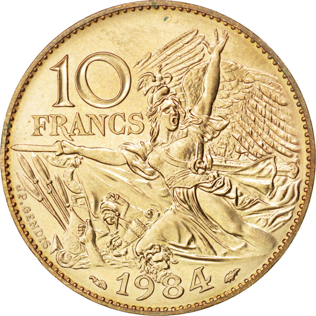 Vème République, 10 Francs François Rude 1984, tranche A, KM 954