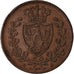 Coin, ITALIAN STATES, SARDINIA, Carlo Felice, 5 Centesimi, 1826, Genoa