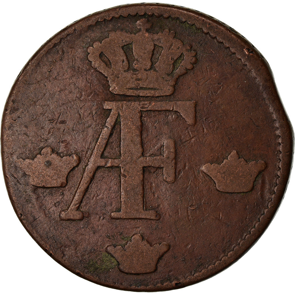 Coin, Sweden, Adolf Frederick, Ore, S.M., 1763, VF(20-25), Copper, KM:460