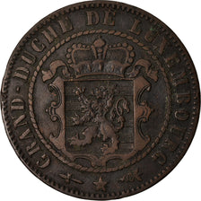 Moneda, Luxemburgo, William III, 10 Centimes, 1870, Utrecht, MBC, Bronce
