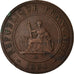 Moneta, Cocincina francese, Cent, 1884, Paris, MB+, Bronzo, KM:3