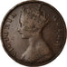 Moneta, Hong Kong, Victoria, Cent, 1876, MB, Bronzo, KM:4.1