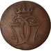 Coin, Denmark, Christian VII, Skilling, 1771, Copenhagen, VF(20-25), Copper