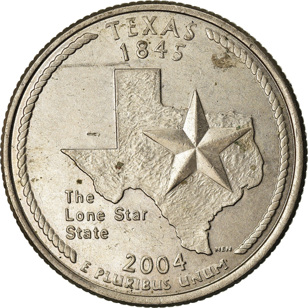 Münze, Vereinigte Staaten, Texas, Quarter, 2004, U.S. Mint, Denver, VZ