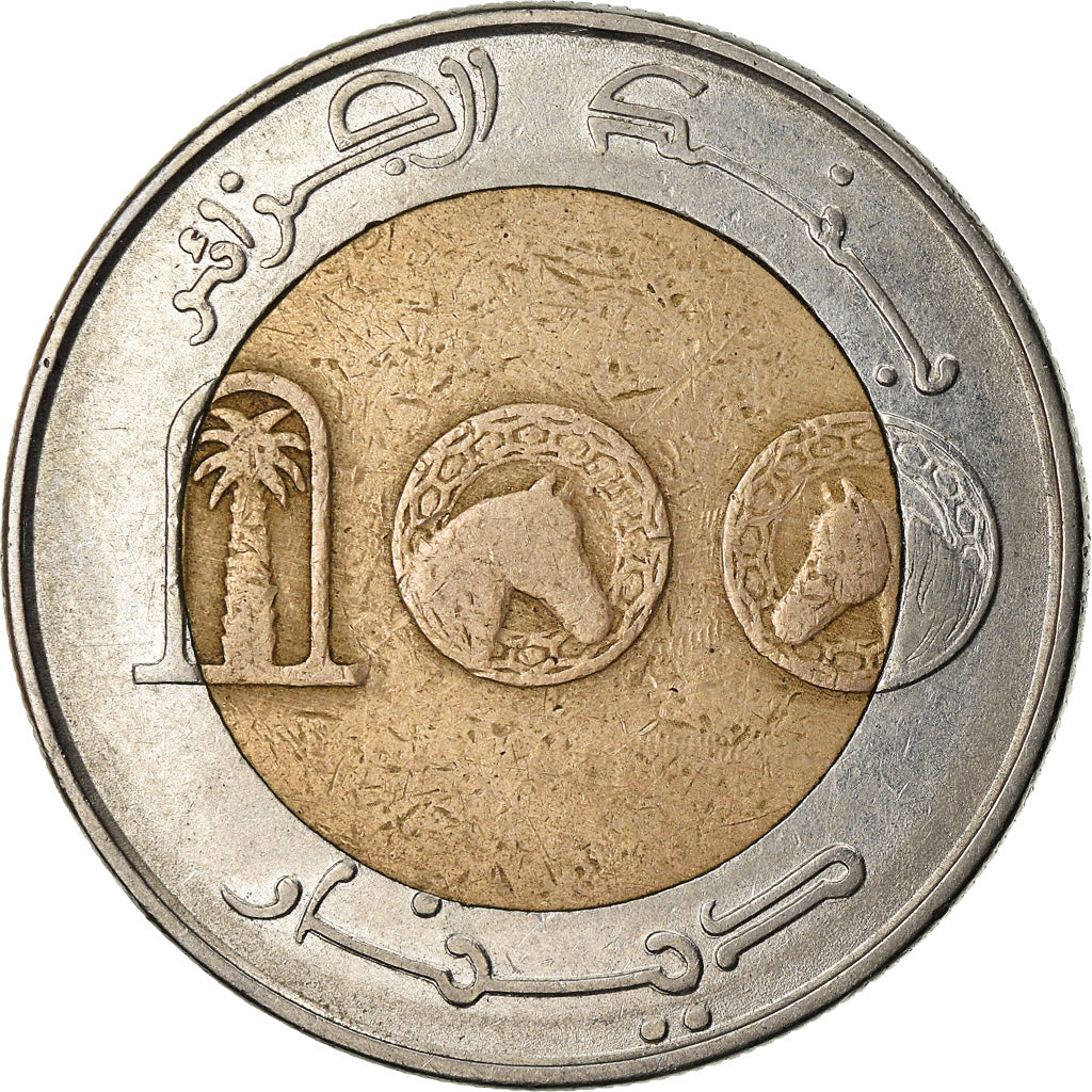 Coin, Algeria, 100 Dinars, 1993, Algiers, VF(30-35), Bi-Metallic, KM:132