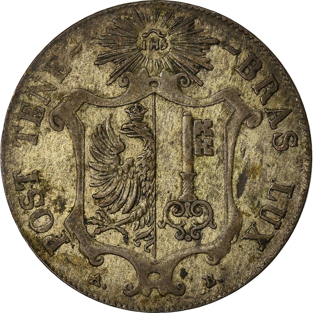 Moneta, CANTONI SVIZZERI, GENEVA, 25 Centimes, 1847, Genève, BB+, Biglione