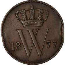 Monnaie, Pays-Bas, William III, Cent, 1877, TB, Cuivre, KM:100