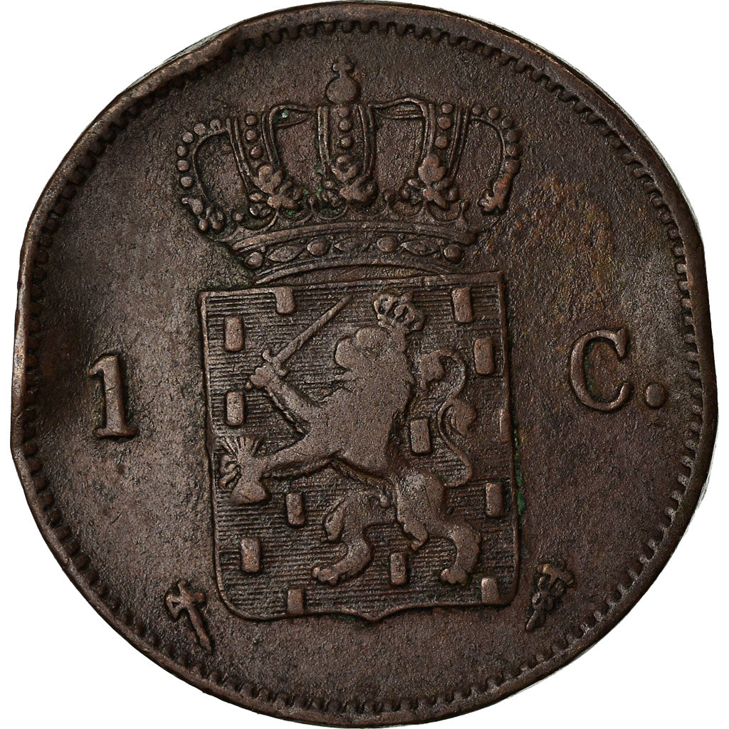 Monnaie, Pays-Bas, William III, Cent, 1877, TB, Cuivre, KM:100