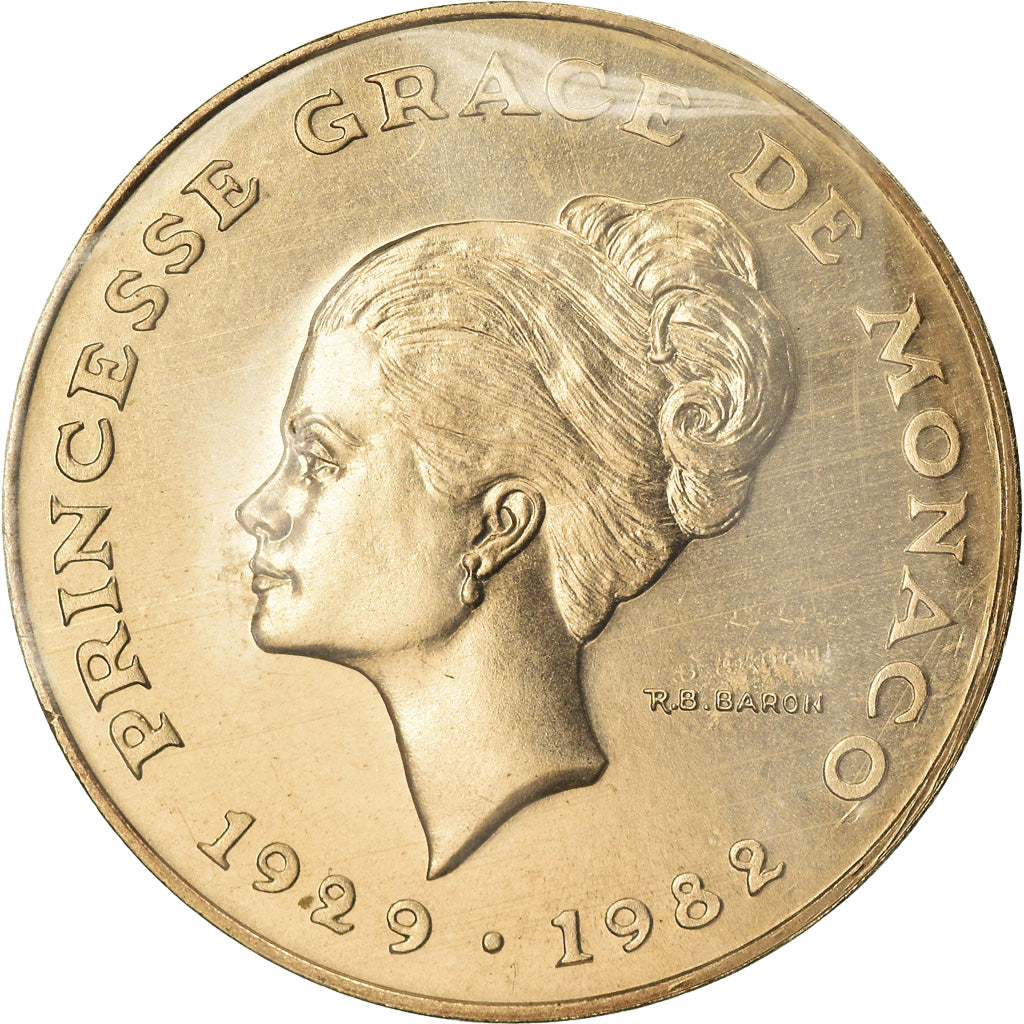 Coin, Monaco, 10 Francs, 1982, ESSAI, MS(65-70), Nickel-Aluminum-Bronze, KM:E72