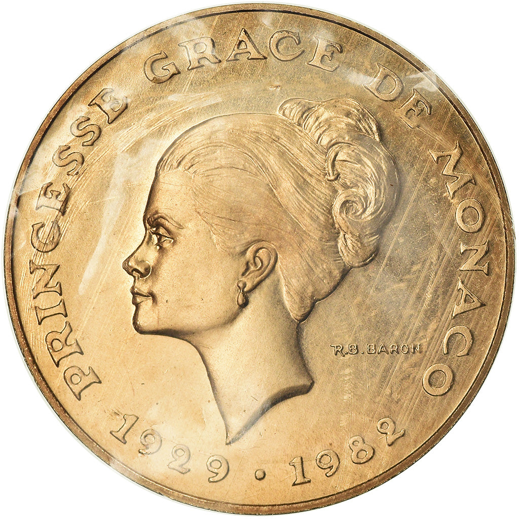 Moneta, Monaco, 10 Francs, 1982, ESSAI, FDC, Nichel-alluminio-bronzo, KM:E72