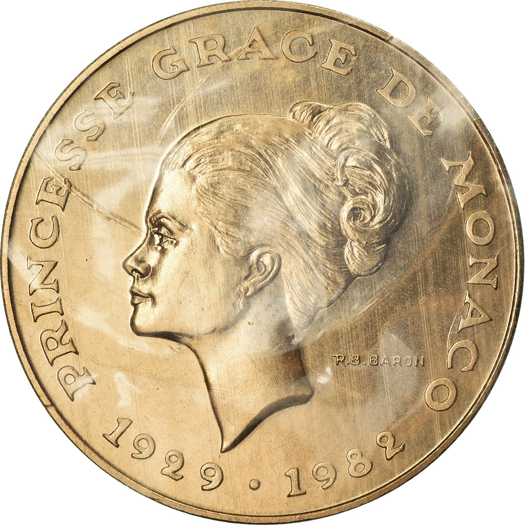 Moneta, Monaco, 10 Francs, 1982, ESSAI, FDC, Nichel-alluminio-bronzo, KM:E72
