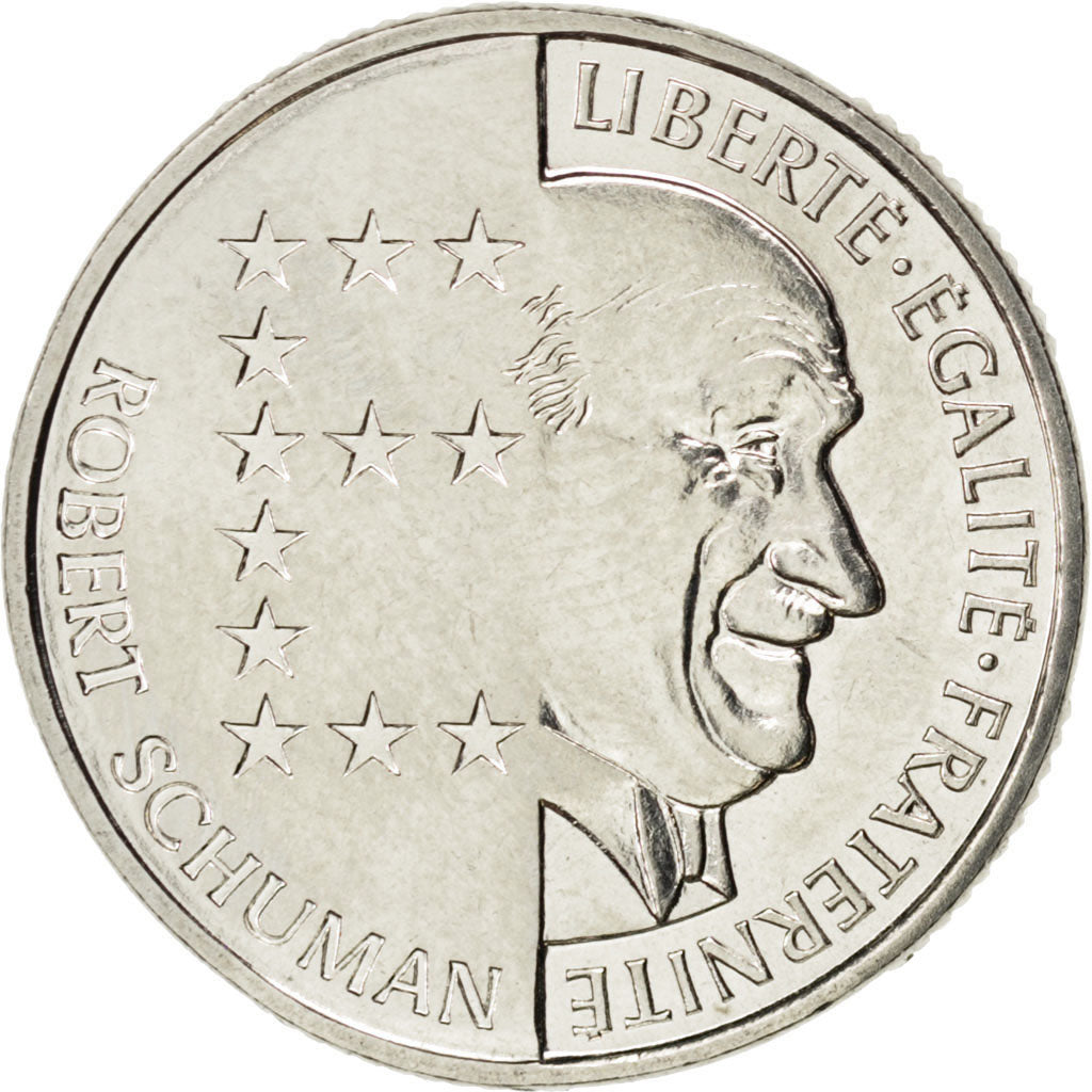 FRANCE, Schumann, 10 Francs, 1986, KM #958, MS(63), Nickel, 21, Gadoury #825,...