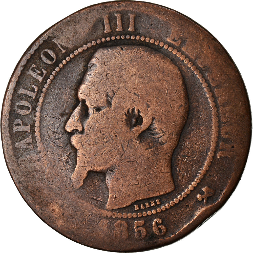 Moneta, Francja, Napoleon III, Napoléon III, 10 Centimes, 1856, Rouen