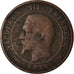 Moneda, Francia, Napoleon III, Napoléon III, 10 Centimes, 1855, Rouen, BC