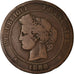 Moneta, Francia, Cérès, 10 Centimes, 1888, Paris, MB, Bronzo, KM:815.1