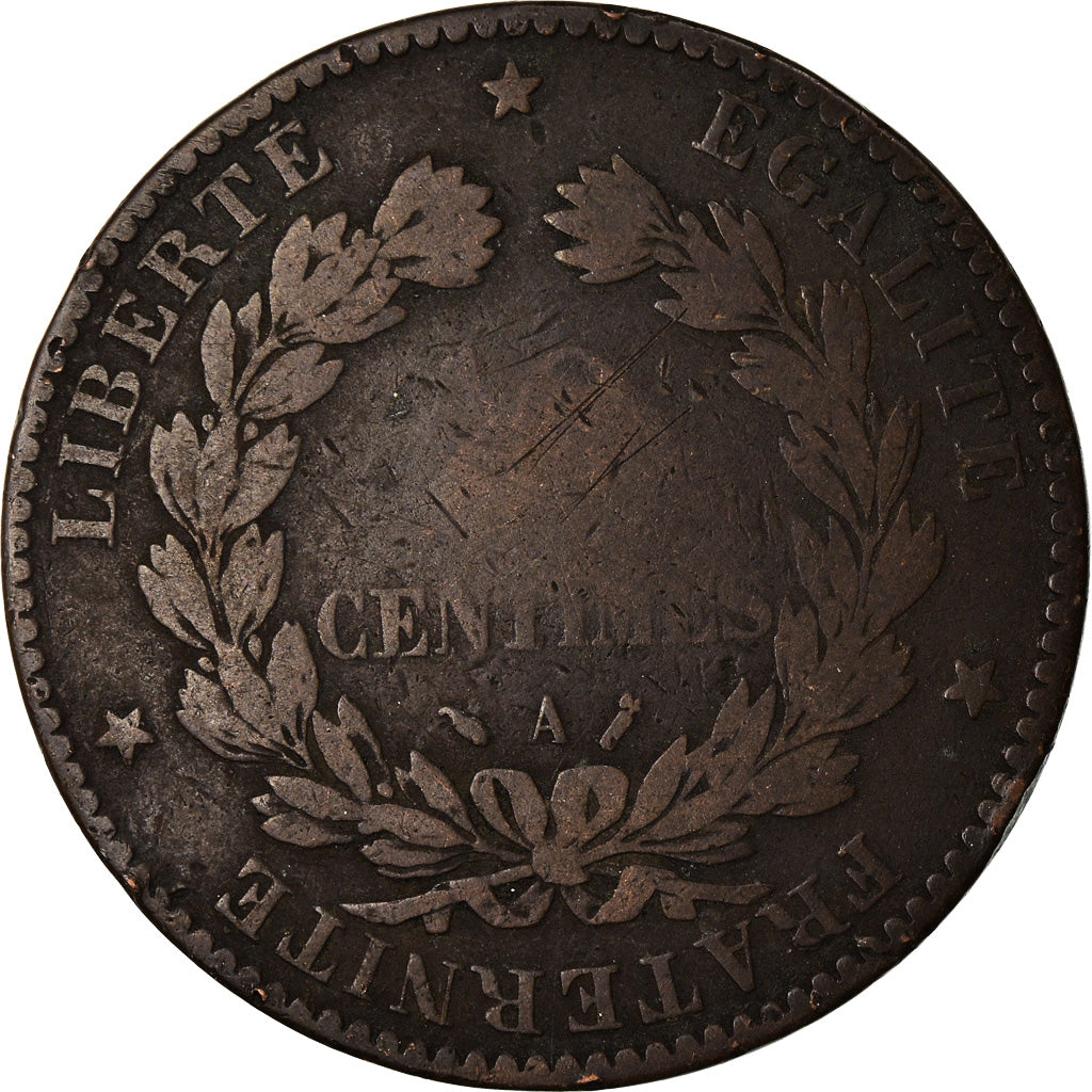 Coin, France, Cérès, 10 Centimes, 1890, Paris, VF(20-25), Bronze, KM:815.1
