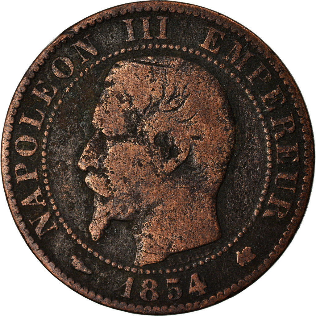 Coin, France, Napoleon III, Napoléon III, 5 Centimes, 1854, Bordeaux, F(12-15)