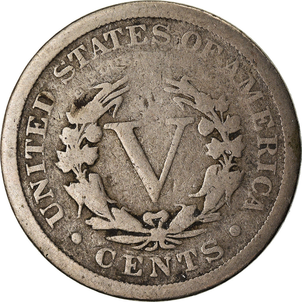 Moneta, USA, Liberty Nickel, 5 Cents, 1906, U.S. Mint, Philadelphia, VF(20-25)