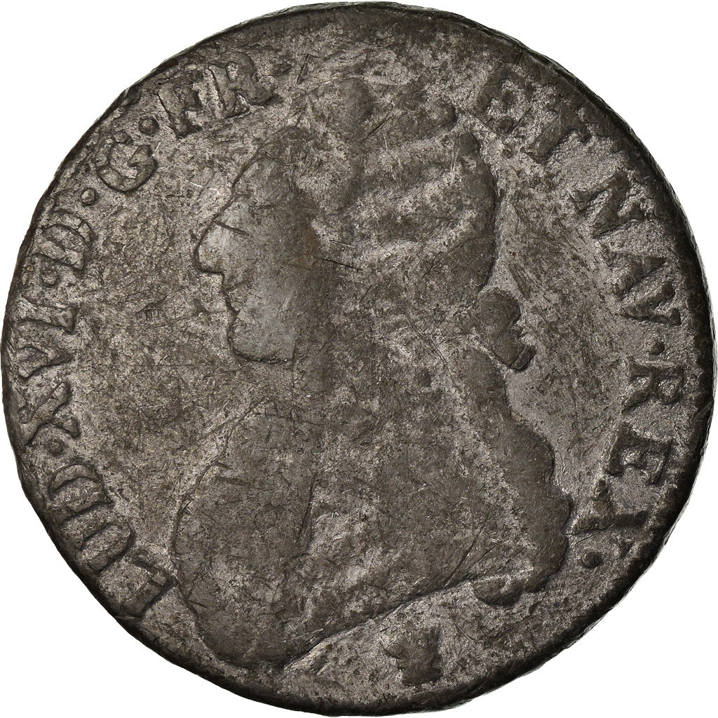 Moneda, Francia, Louis XVI, Ecu, 1789, Limoges, Contemporary forgery, BC+