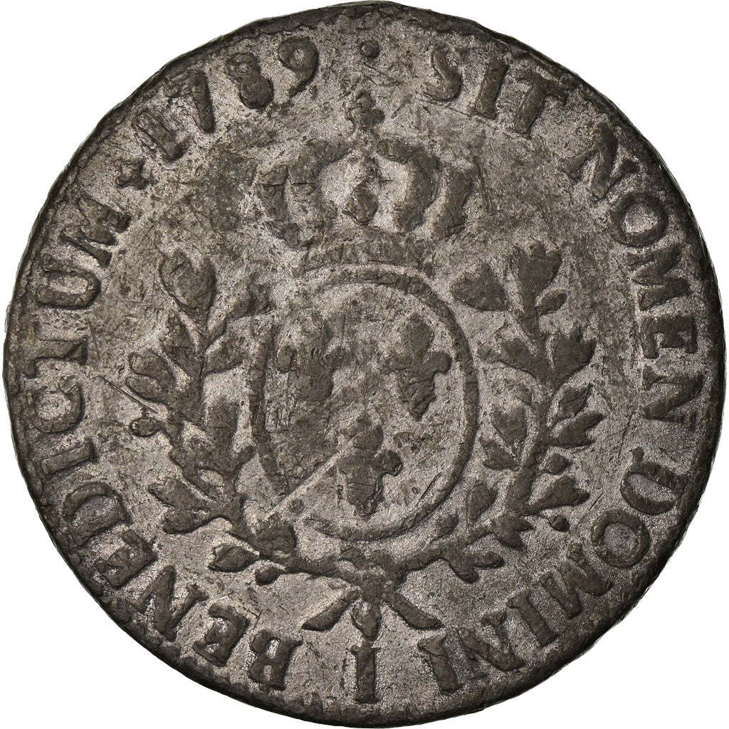 Moneda, Francia, Louis XVI, Ecu, 1789, Limoges, Contemporary forgery, BC+