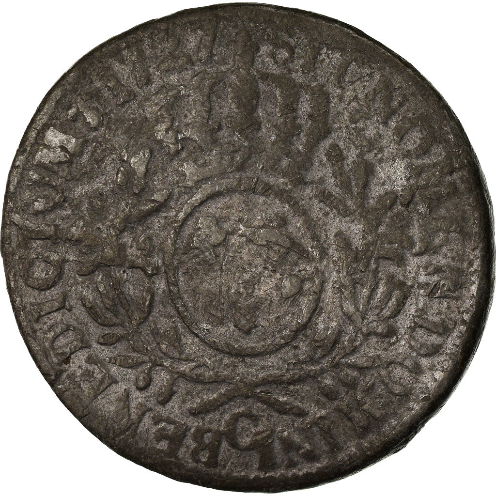 Moneta, Francia, Louis XV, Ecu, 1727, Caen, Contemporary forgery, MB, Argento