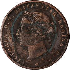 Munten, Jersey, Victoria, 1/24 Shilling, 1877, FR, Bronze, KM:7